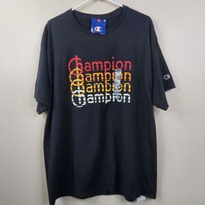 NEW Champion Mens Short Sleeve Crew Neck Front Side Graphic Tee XL